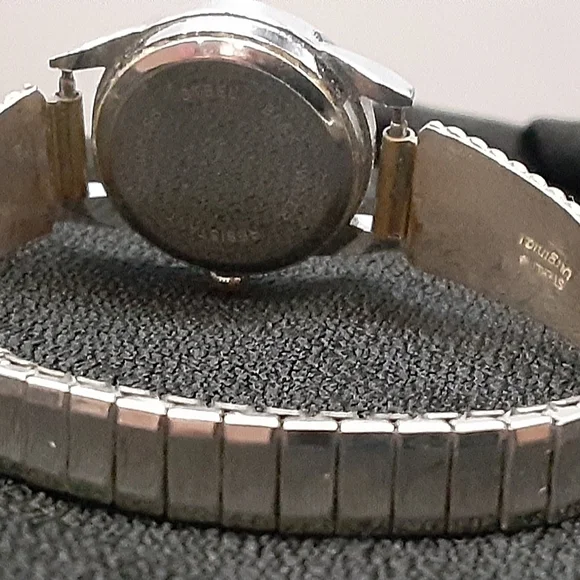 Vintage Native American Opal Silver and Gold Watch - Picture 2 of 6